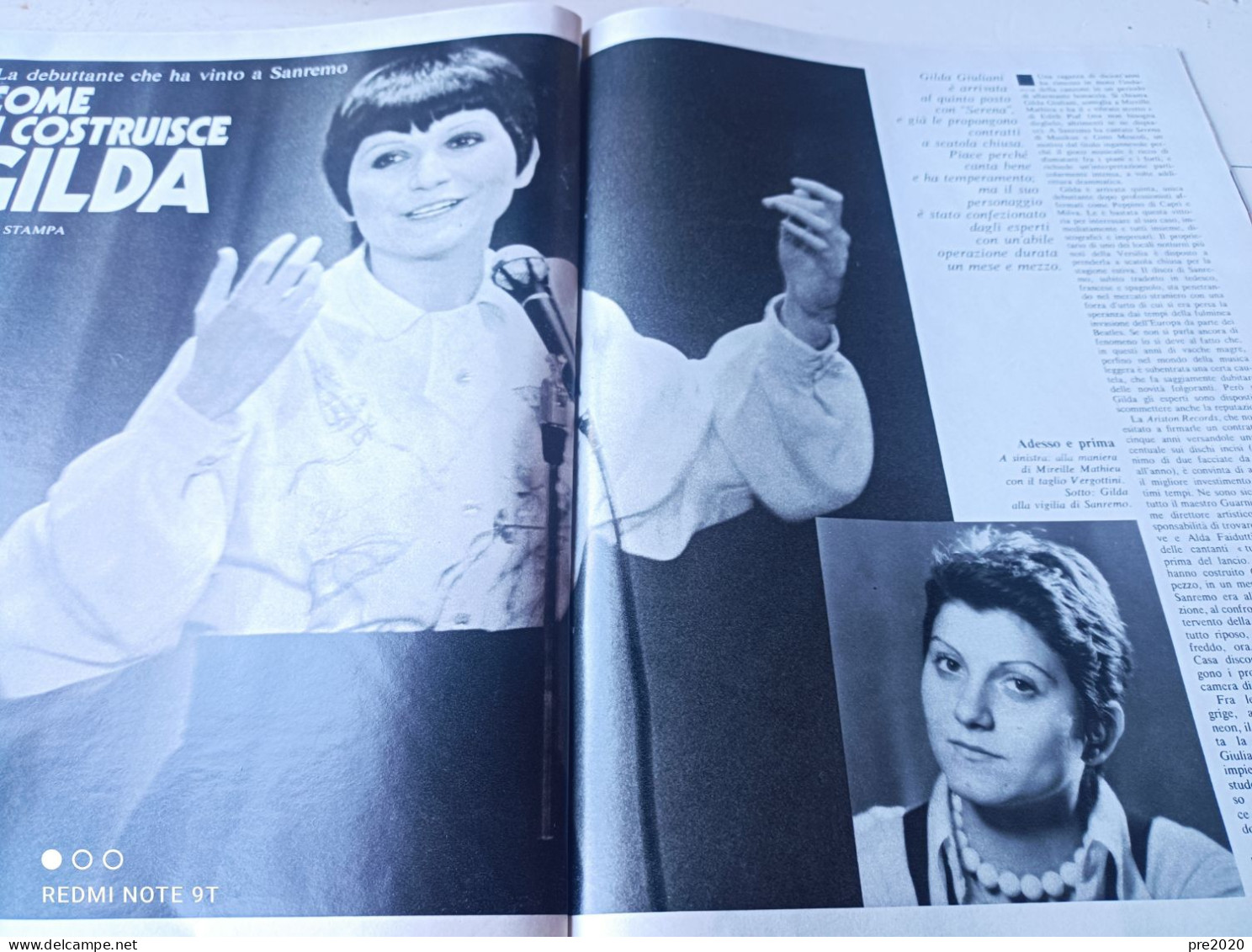EPOCA 1973 FEDERICO FELLINI LIANA ORFEI PUBBLICITA’ GILDA GIULIANI TERMOLI SUBIACO - Autres & Non Classés