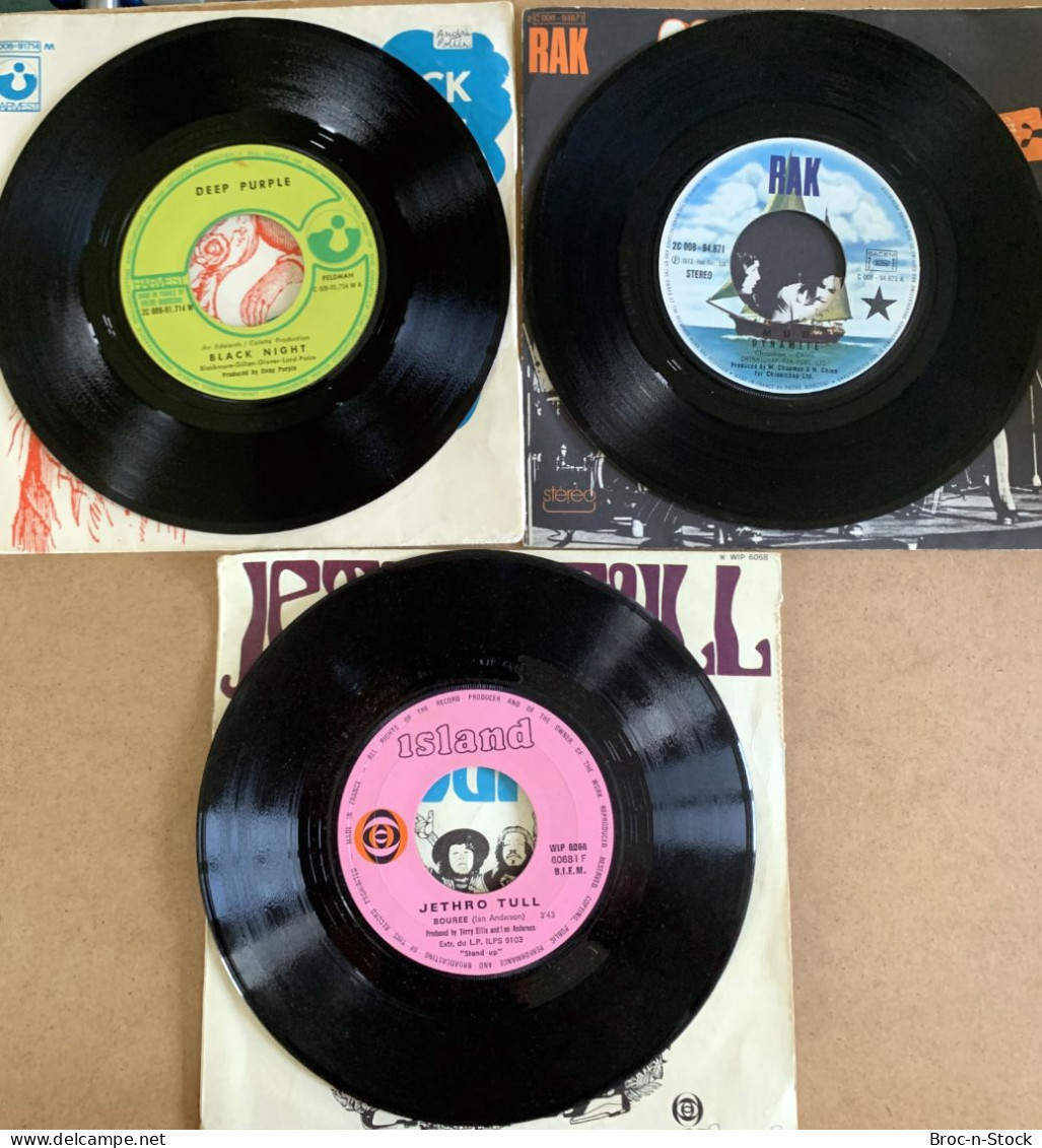 Vinyle 45T - Lot 3 Disques - Deep Purple / Jethro Tull / Mud - Rock