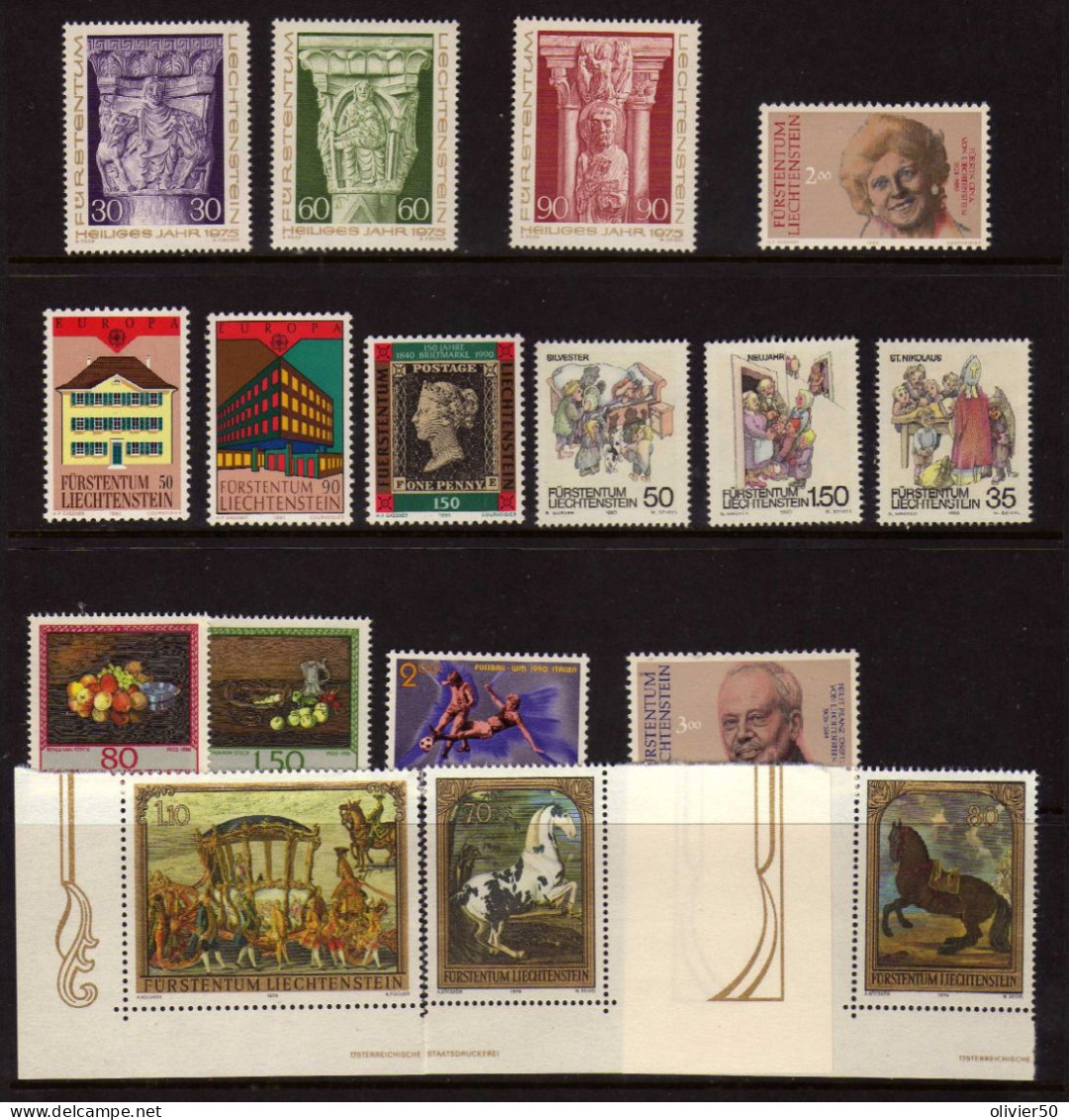 Liechtenstein -  Art - Tableaux  - Europa -  - Neuf** - MNH - Neufs