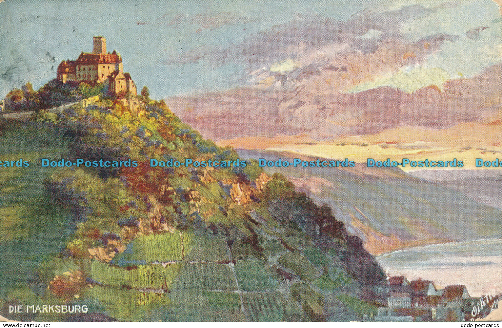 R008853 Die Marksburg. Tuck. Oilette. No 679B. 1908 - Monde