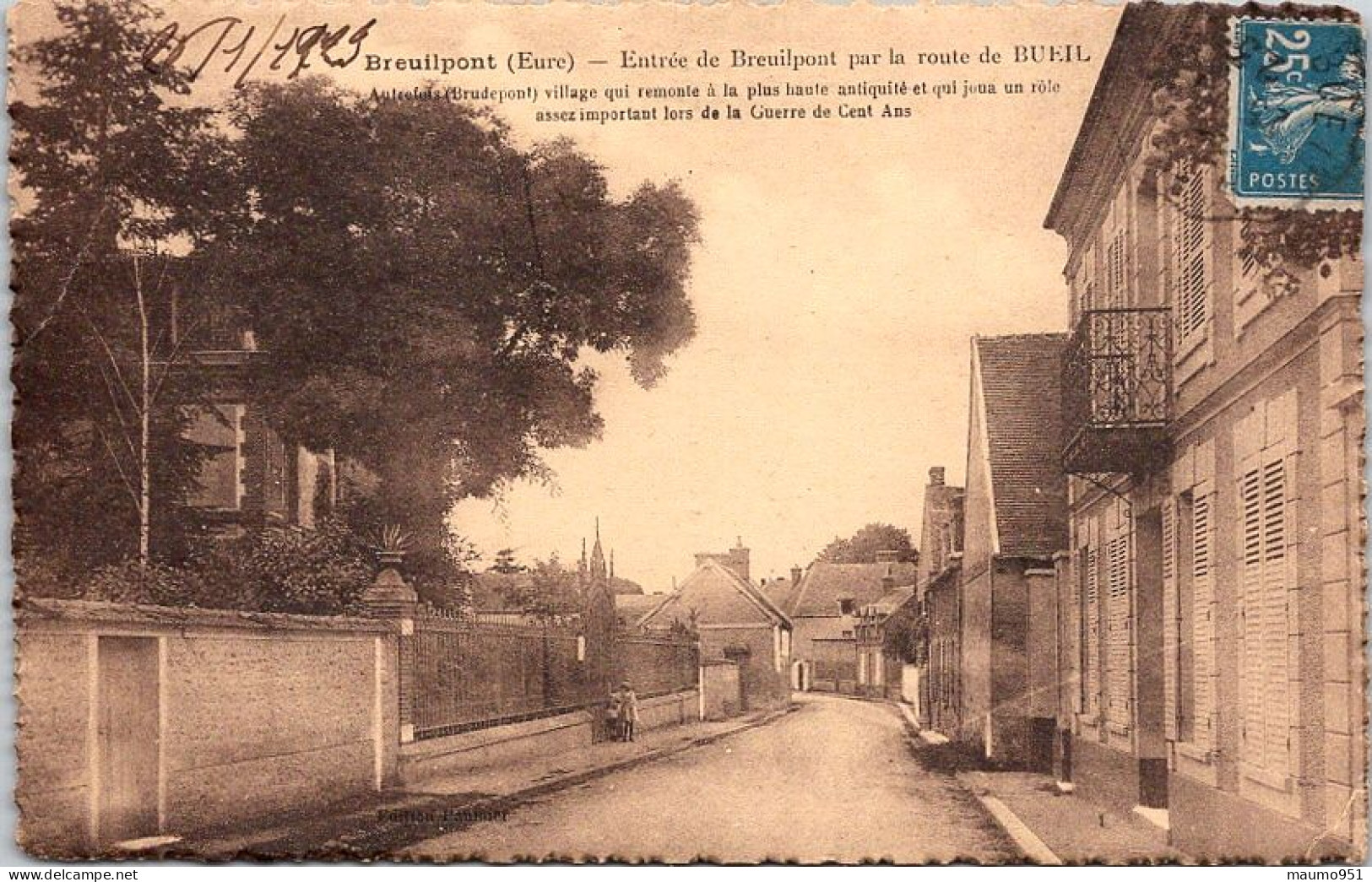 27 BREUILPONT - Entrée De Breuilpont Par La Route BUEIL - Autres & Non Classés