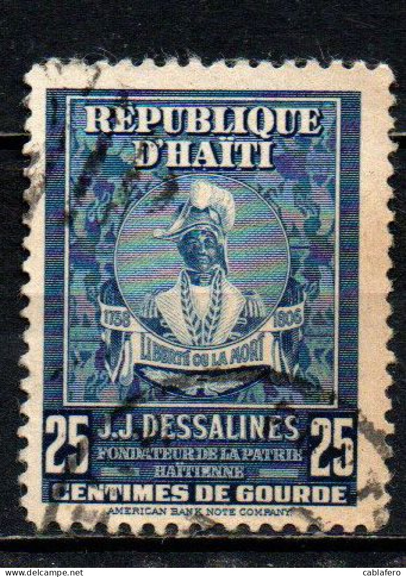 HAITI - 1946 - JEAN JACQUES DESSALINES - USATO - Haïti