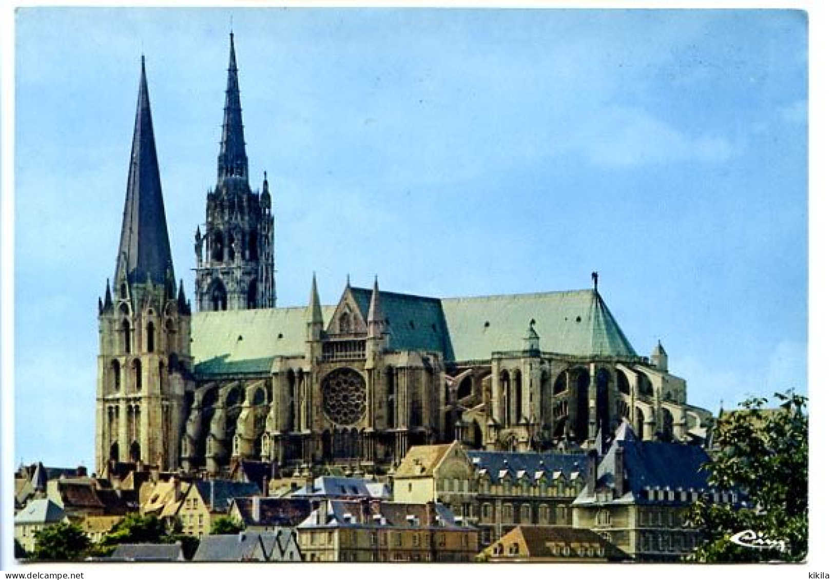 CPSM  10.5 X 15 Eure Et Loir  CHARTRES La Cathédrale Côté Sud - Chartres