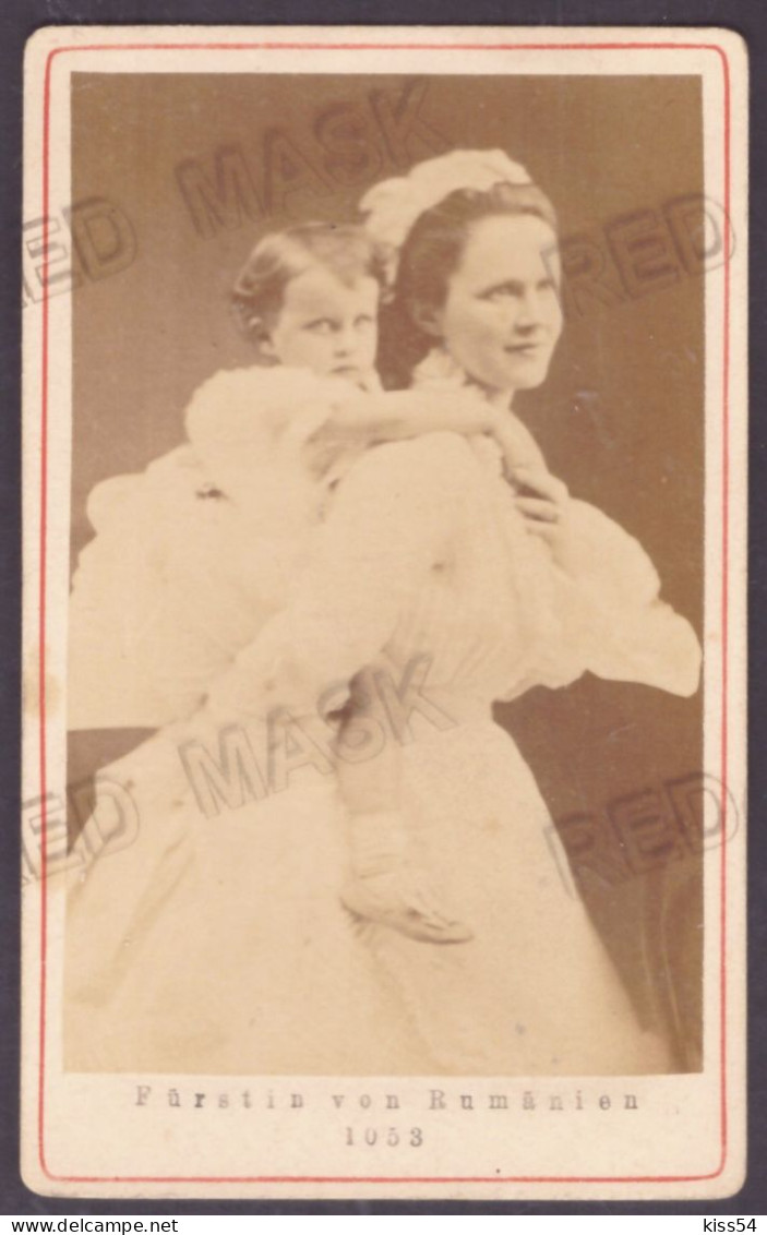 RO 86 - 25576 Queen ELISABETH, Romania ( 10/6 Cm ) - CDV Old Photocard - 1881 - Roumanie