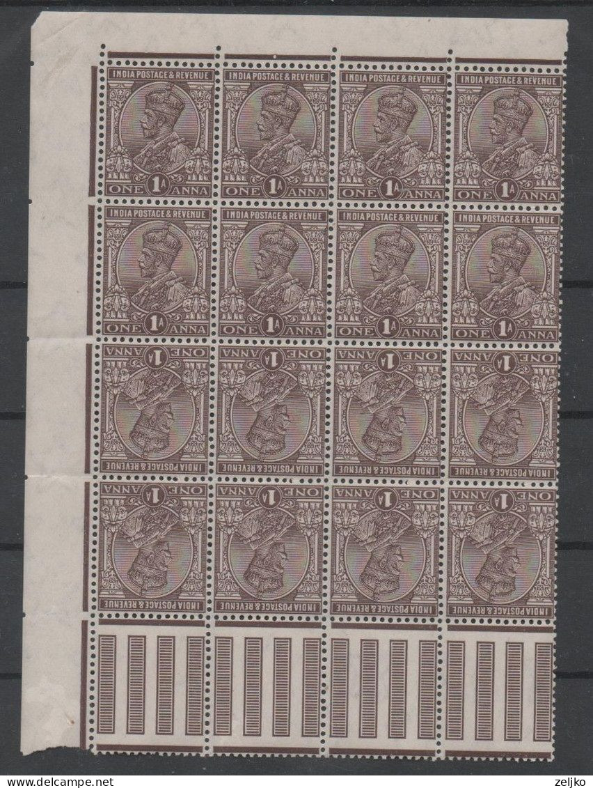 India, MNH, 1926, Michel 102, Tette-bech - 1911-35 King George V