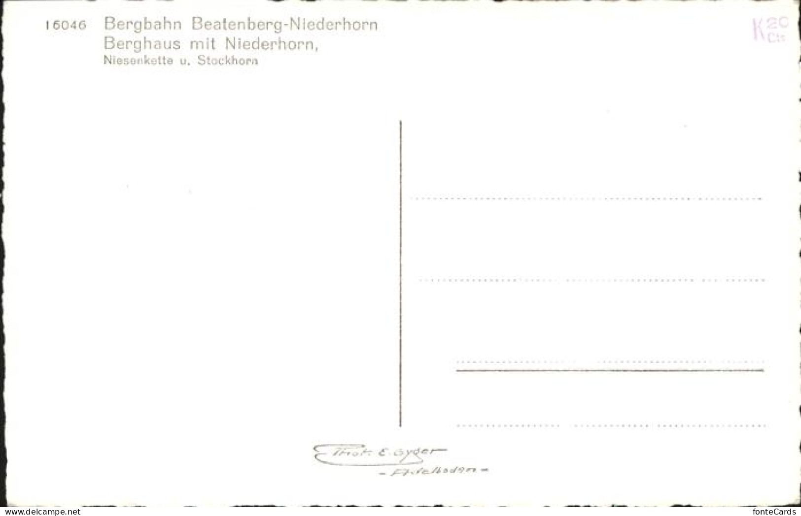 11068186 Beatenberg Berghaus - Autres & Non Classés