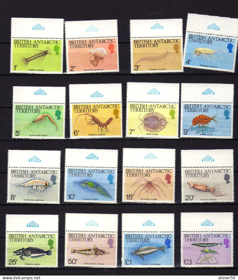 Antarctique Britannique -  Serie Faune Marine -- Neuf** - MNH - Unused Stamps