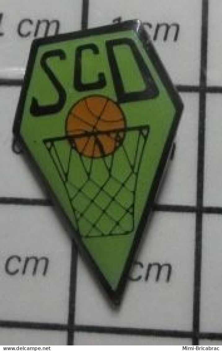 912E Pin's Pins / Beau Et Rare / SPORTS / BASKET BALL BALLON PANIER SCO - Pallacanestro