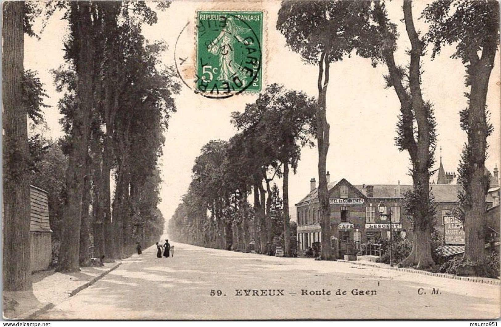 27 EVREUX - Route De Caen - Evreux