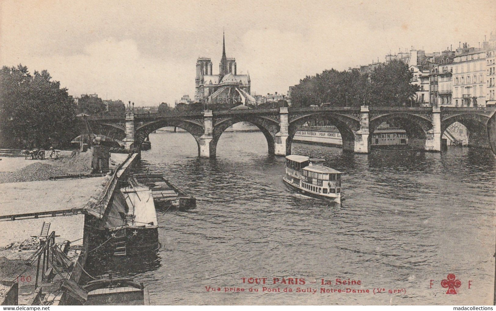 Série "Tout Paris "   La Seine - Péniches (75005 - Paris) - Lots, Séries, Collections