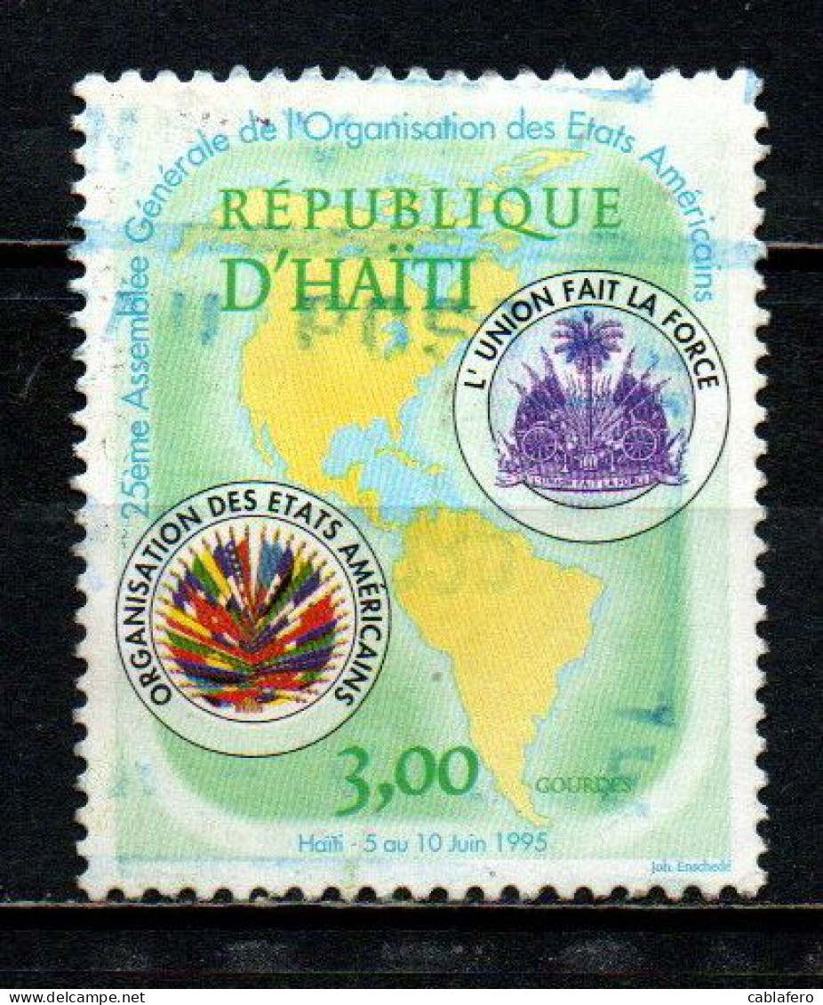 HAITI - 1995 - 25^ ASSEMBLEA GENERALE DELL'ORGANIZZAZIONE DEGLI STATI AMERICANI - USATO - Haiti