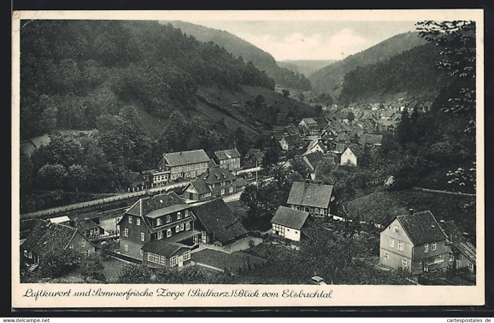 AK Zorge, Blick Vom Elsbachtal, Bahnhof  - Autres & Non Classés