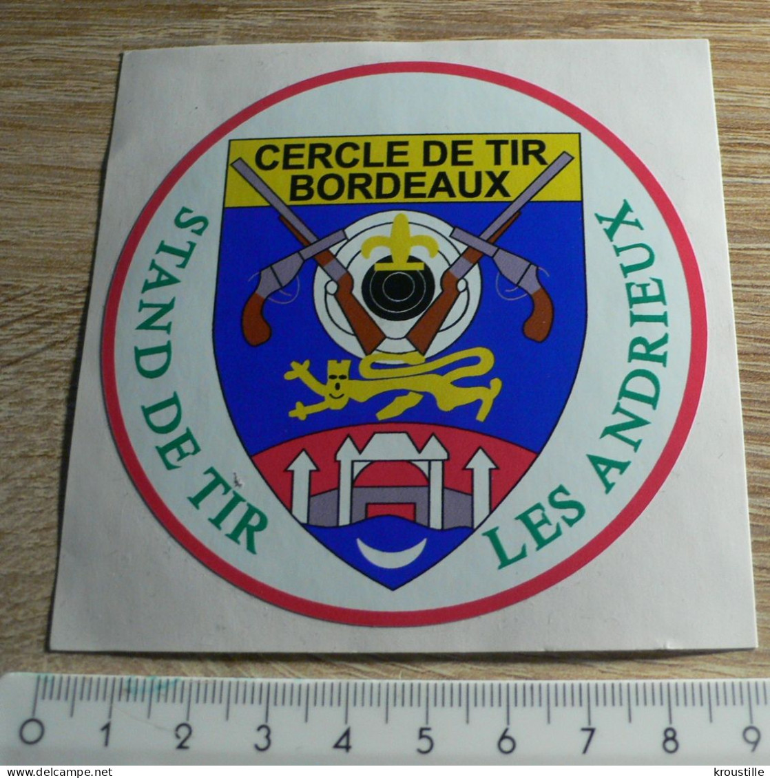 AUTOCOLLANT CERCLE DE TIR BORDEAUX LES ANDRIEUX - Stickers