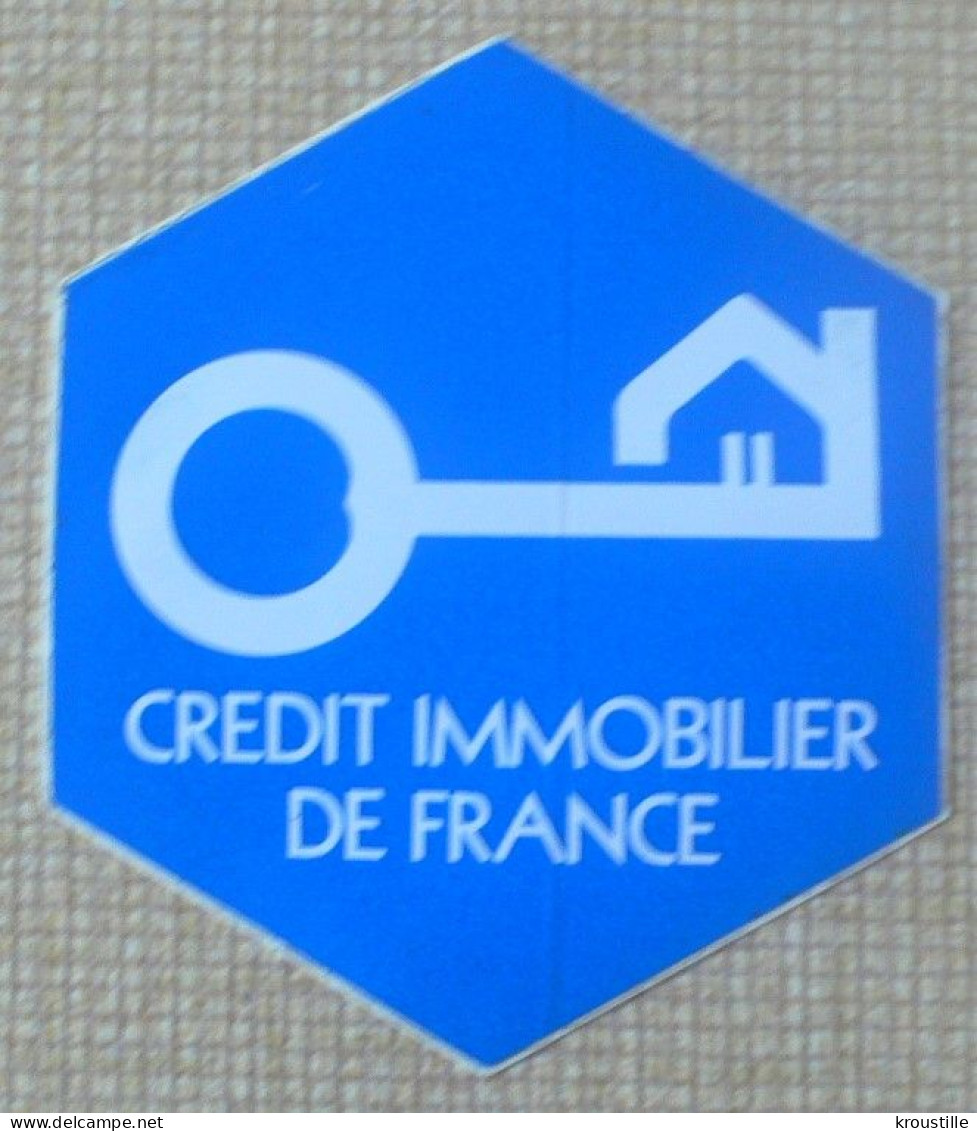 AUTOCOLLANT CREDIT IMMOBILIER DE FRANCE - Aufkleber