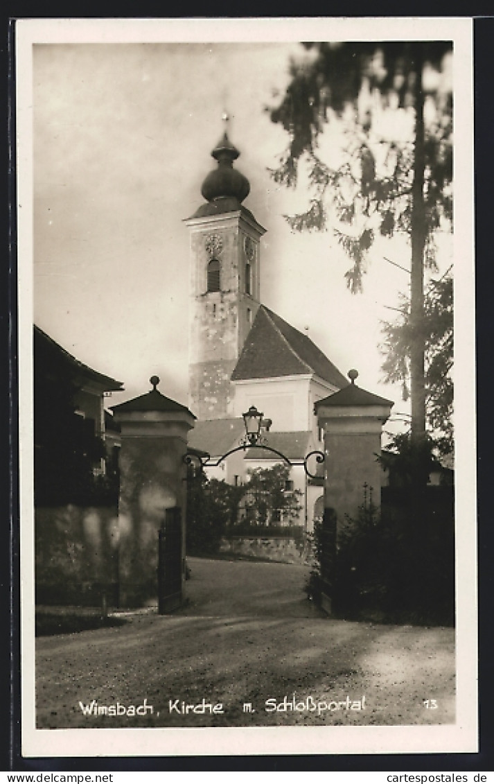 AK Wimsbach, Kirche Mit Schlossportal  - Other & Unclassified