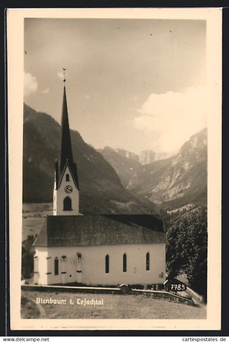 AK Birnbaum I. Lesachtal, Kirche Vor Bergpanoram  - Autres & Non Classés
