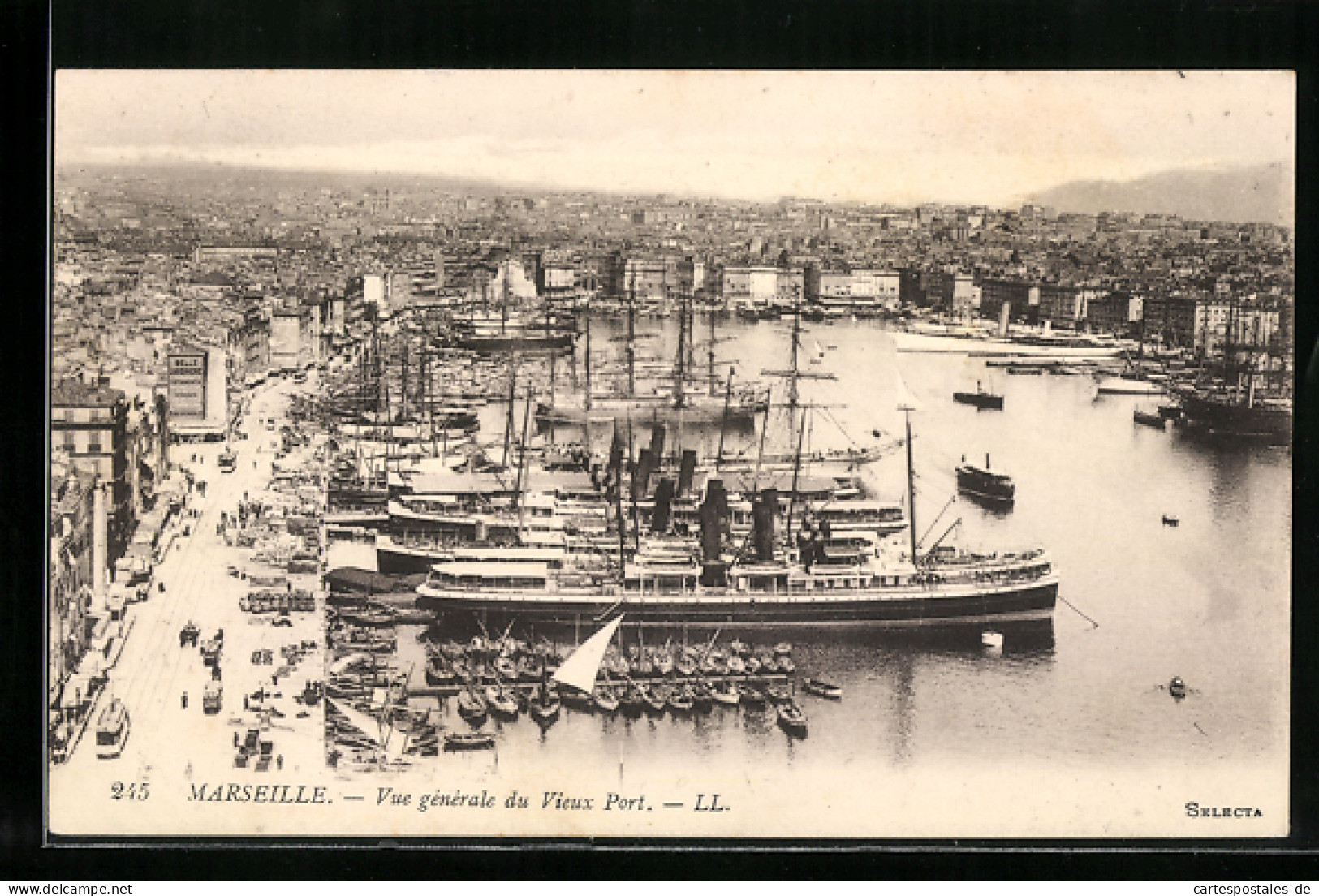 AK Marseille, Vue Générale Du Vieux Port  - Autres & Non Classés