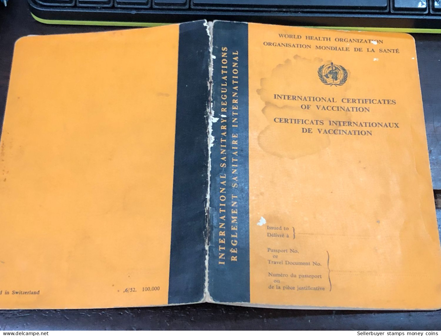 Viet Nam PAPER Blood Donation Book Before 1970  QUALITY: GOOD 1-PCS - Collections