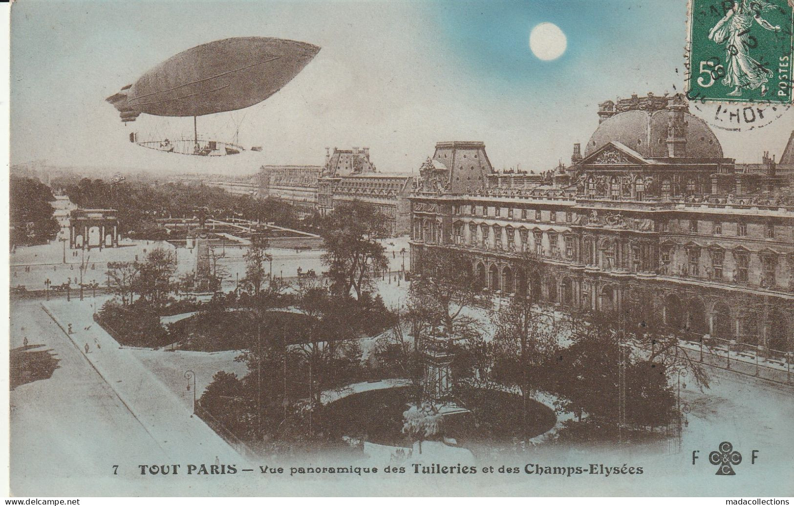 Série "Tout Paris "   7 - Vue Panoramique Des Tuileries Et Des Champs Elysées (75 - Paris) - Sets And Collections