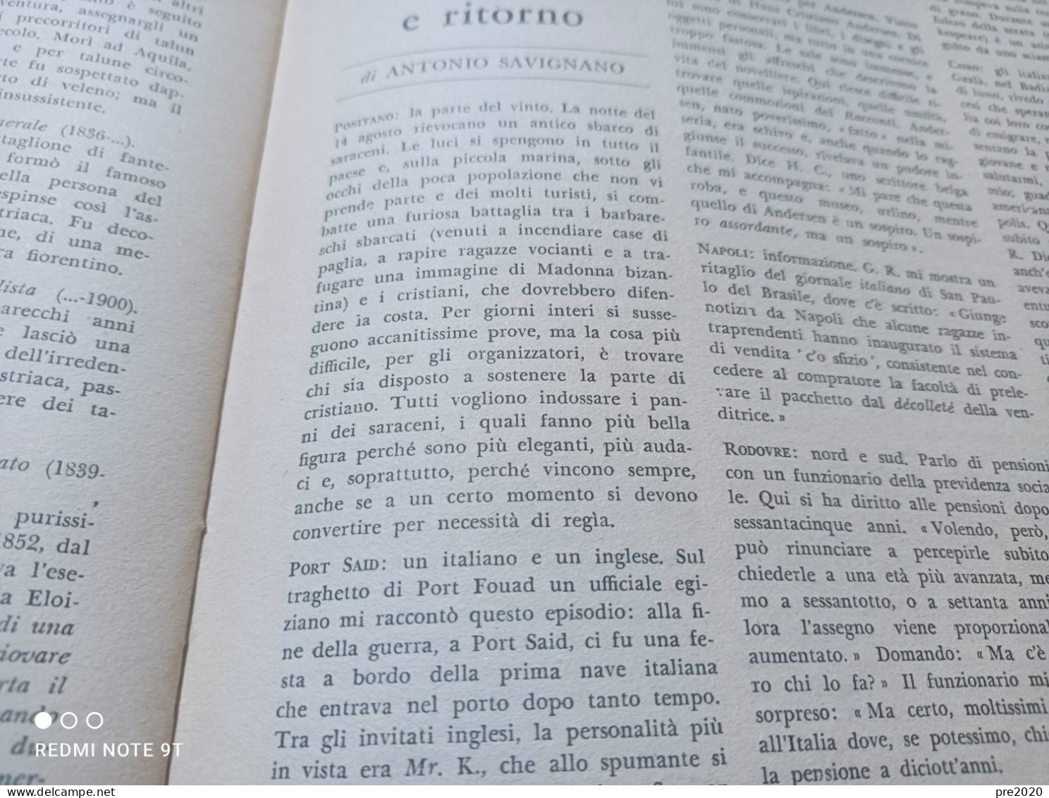 IL BORGHESE 1954 REGALEALI POSITANO - Autres & Non Classés