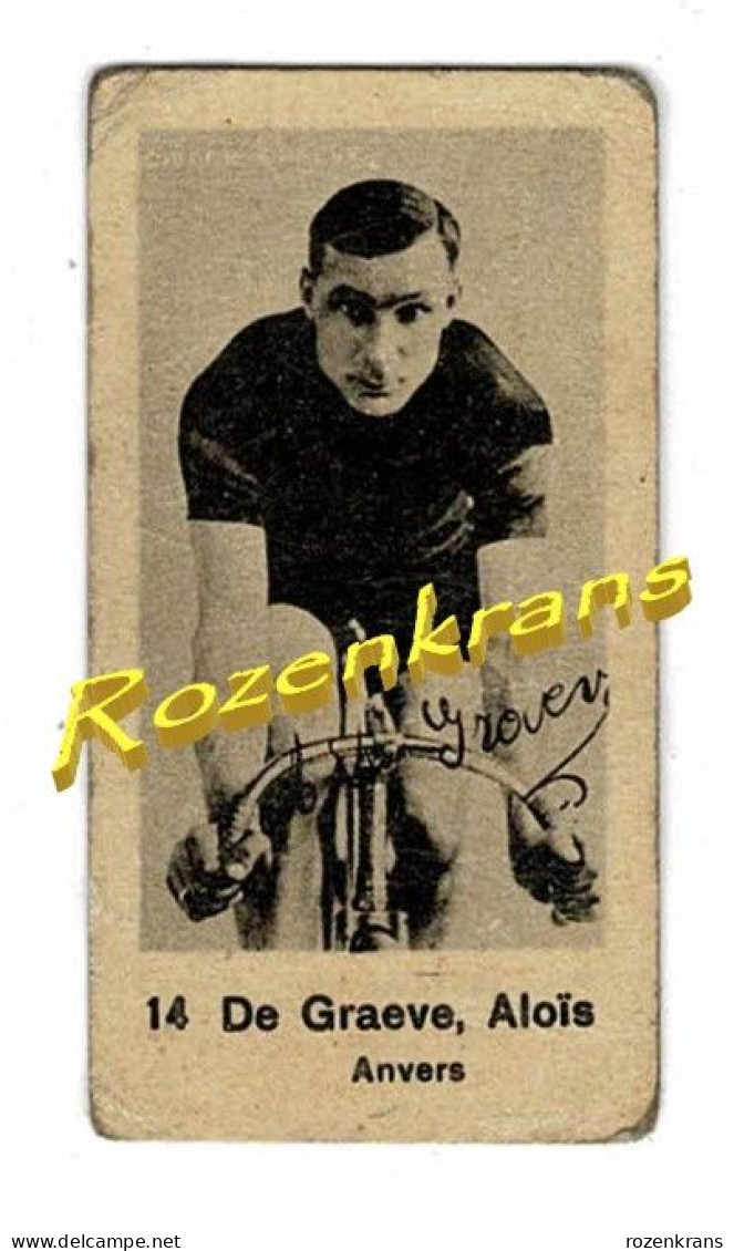 Small Chromo Alois De Graeve (⁰  Klerken ⴕ Antwerpen) Belgisch Wielrenner Coureur Cycliste Belge Cyclisme Wielrennen - Radsport