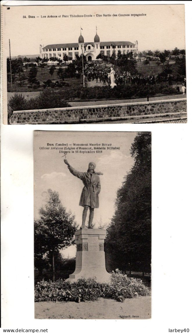 40 - Dax - Vue Generale - Les Arenes - Monument Boyau - Ect - 6 Cartes Postales Ancienne - Dax