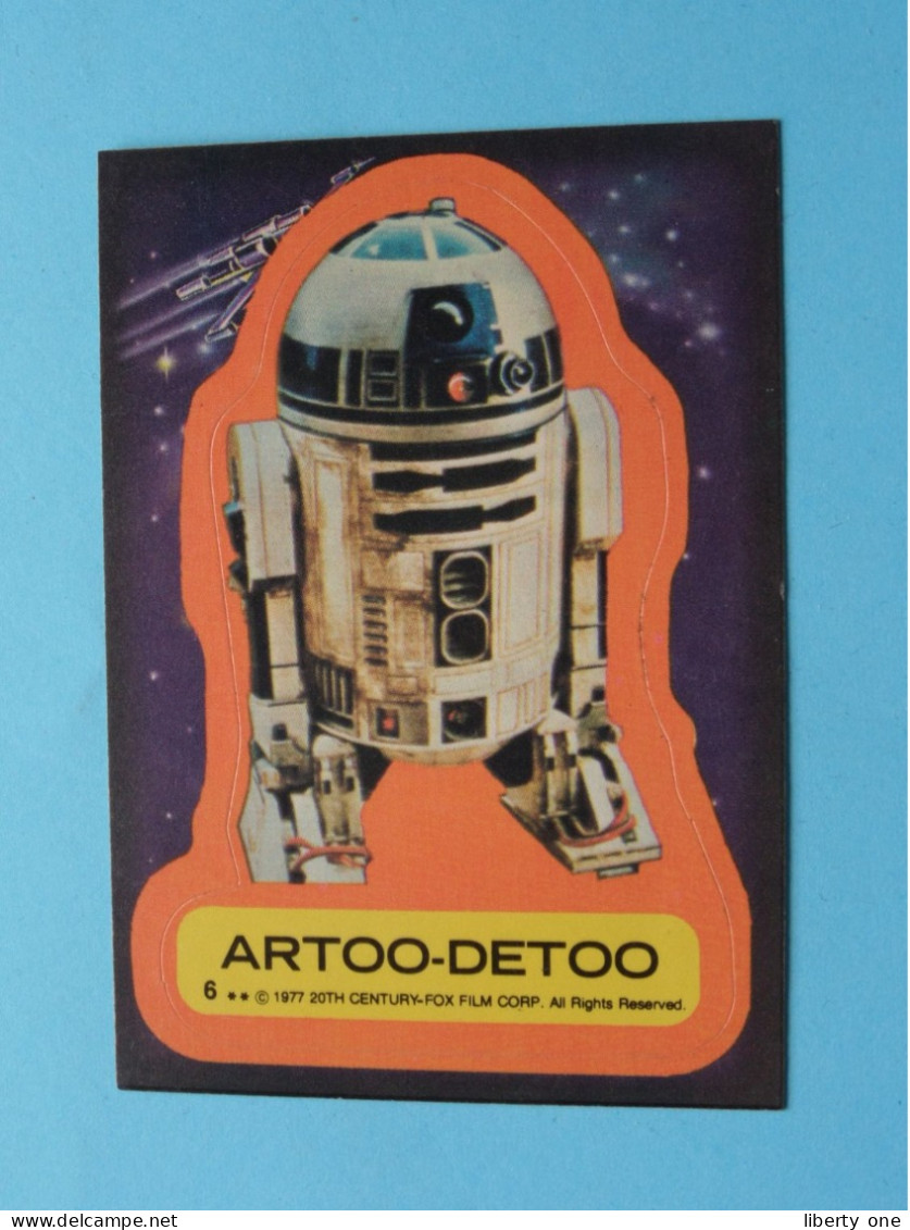 ARTOO-DETOO ( 6 ) 1977 - 20th Century-Fox Film Corp. ( See / Voir Scans ) > ( Blanco / Sticker / Autocollant ) ! - Star Wars