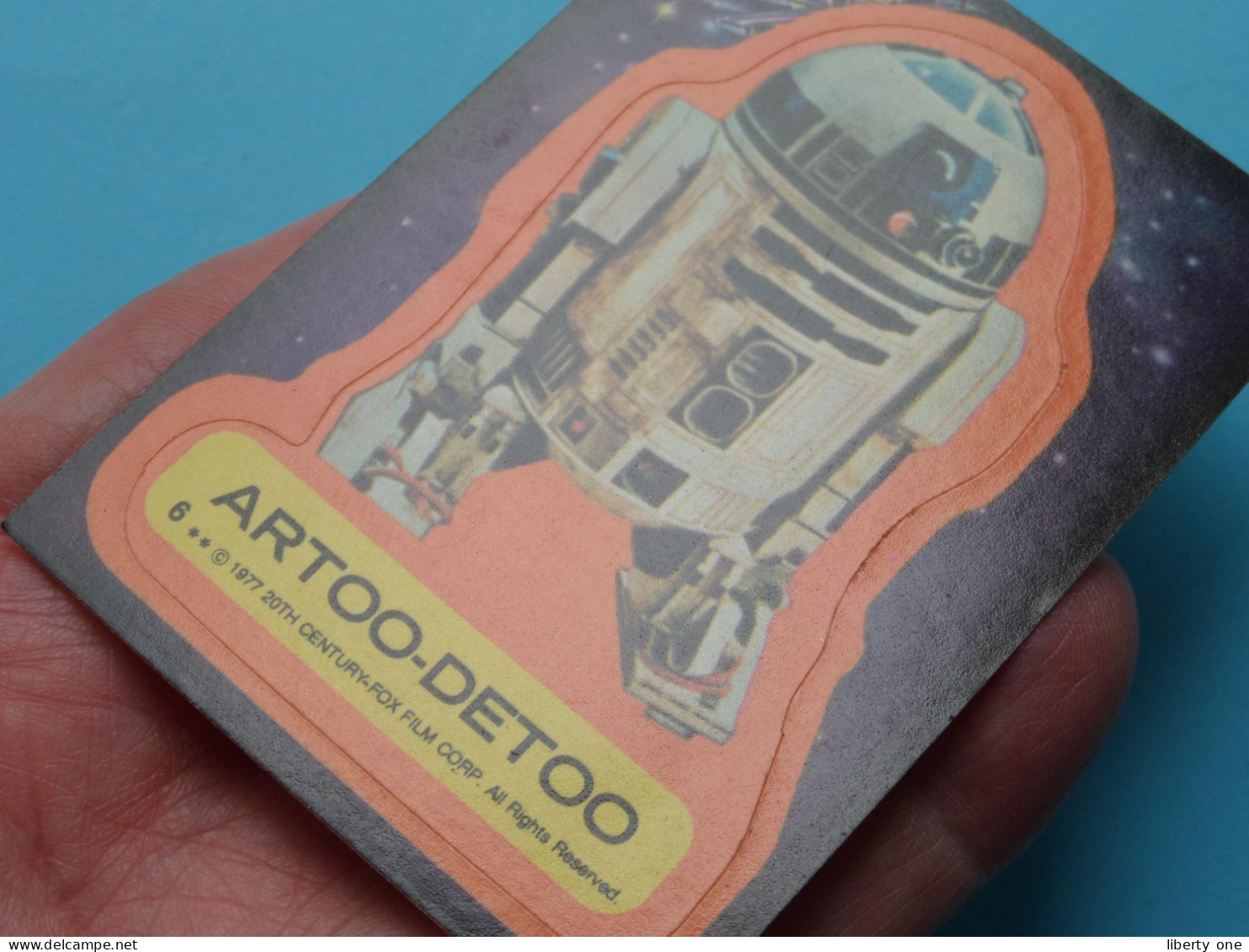 ARTOO-DETOO ( 6 ) 1977 - 20th Century-Fox Film Corp. ( See / Voir Scans ) > ( Blanco / Sticker / Autocollant ) ! - Star Wars