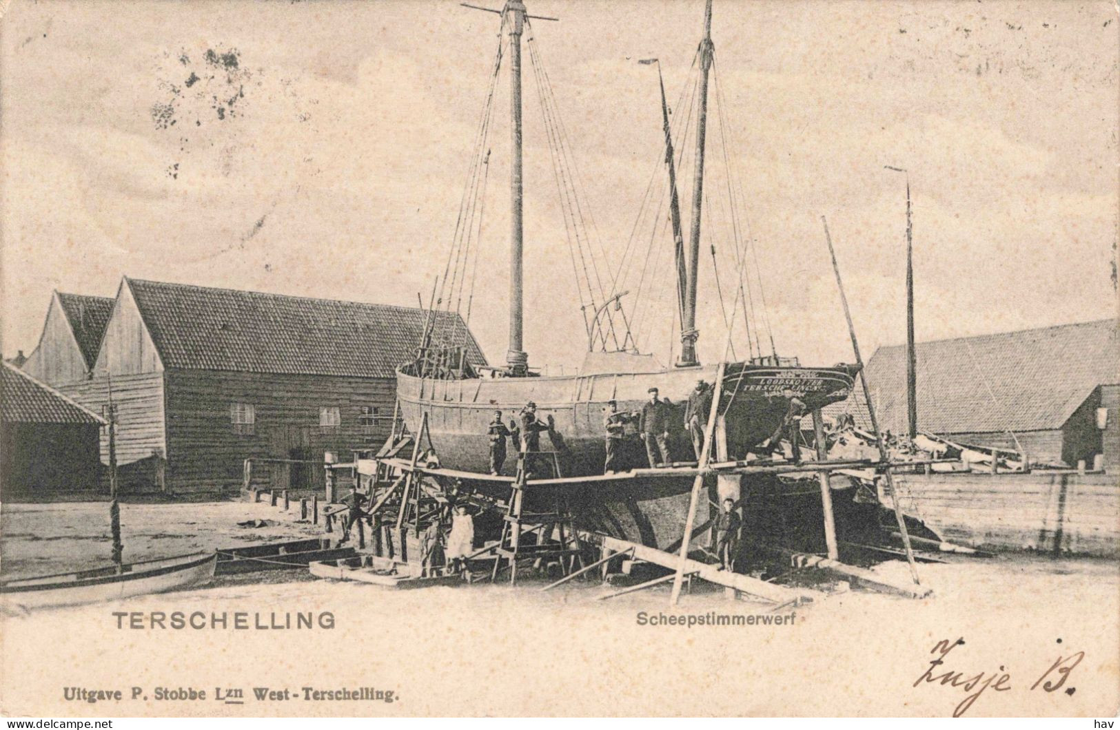 Terschelling Scheepstimmerwerf Met Loodskotter 3559 - Terschelling