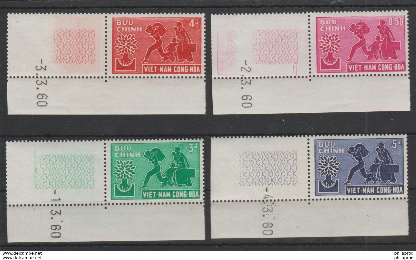 S.VIETNAM 1960+1969   COMPLETE SETS  **MNH  + Incription Corner  Réf  1960+1969 - Viêt-Nam