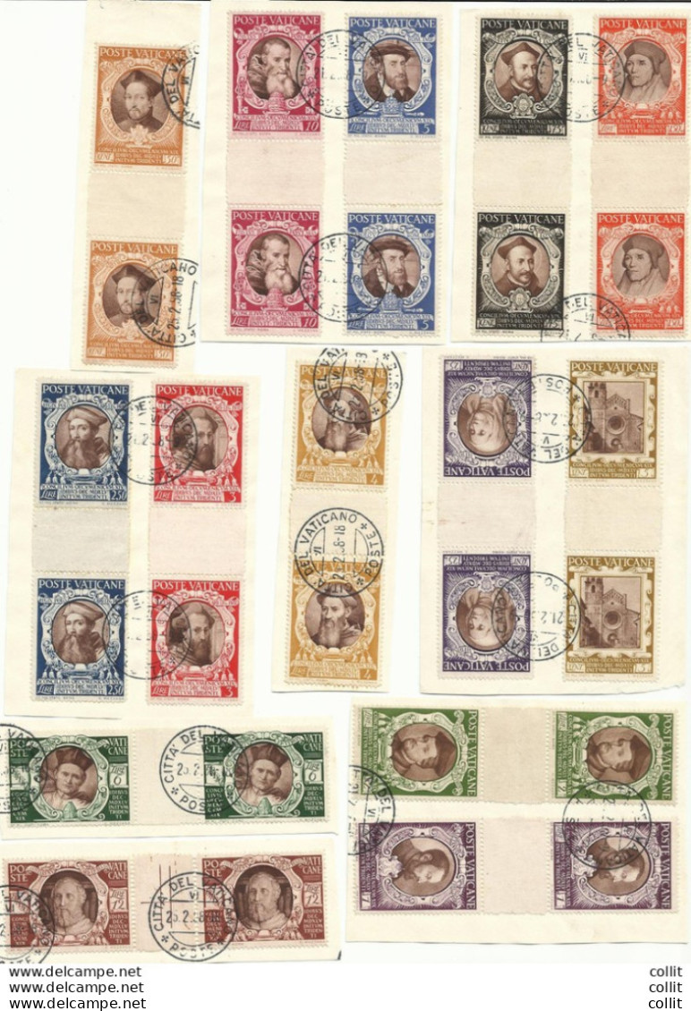 Concilio Di Trento Coppie Con Interspazio Di Foglio - Unused Stamps