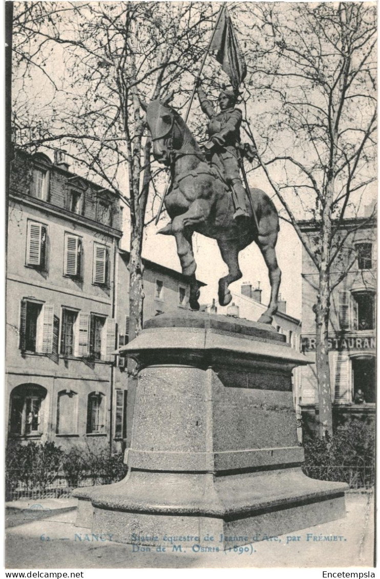 CPA Carte Postale France Nancy Statue équestre De Jeanne D'Arc   VM80948 - Nancy