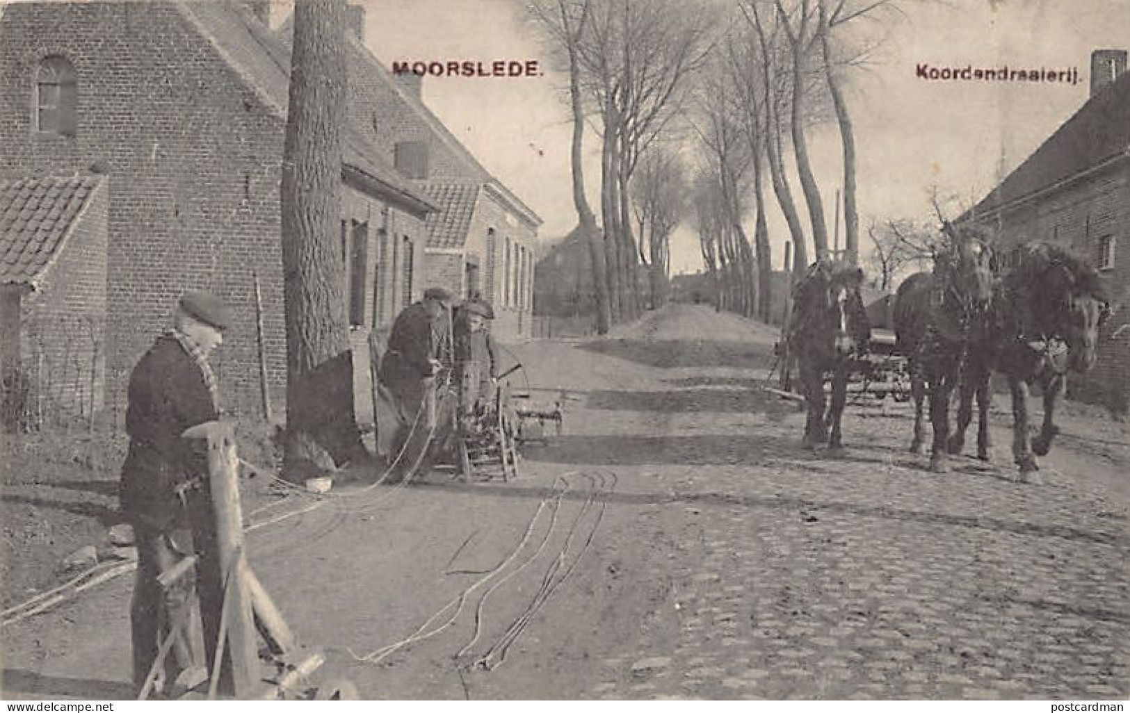 België - MOORSLEDE (W. Vl.) Touwslager - Cordier - Koordendraaierij - Moorslede