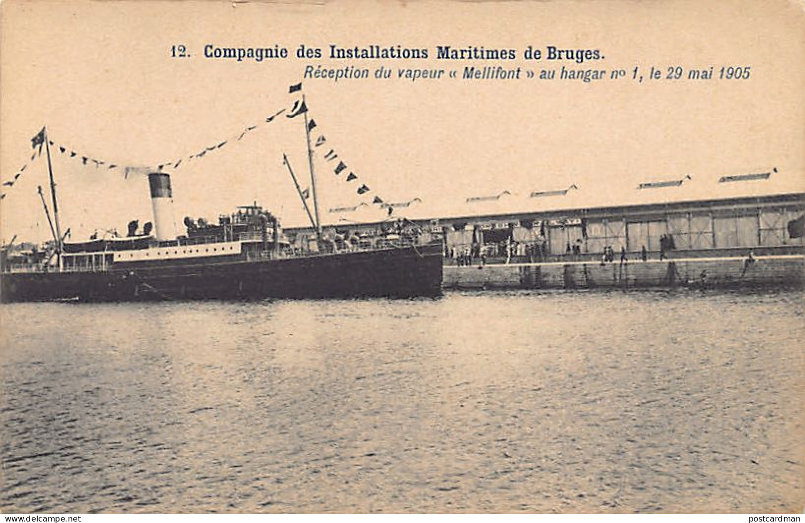 België - BRUGGE (W. Vl.) Stoomboot Mellifont - Maritiem Installatiebedrijf - Compagnie Des Installations Maritimes - Brugge