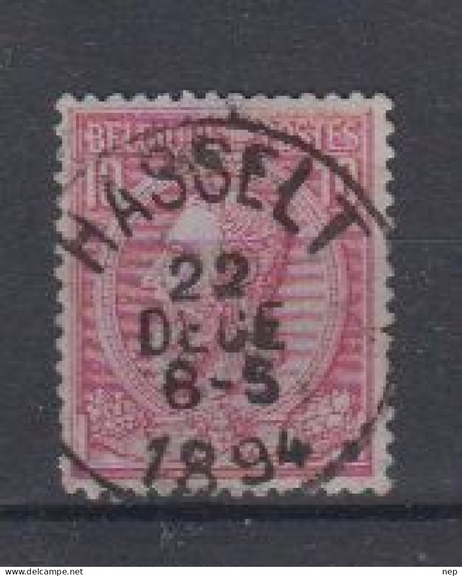 BELGIË - OBP - 1884/91 - Nr 46 T0 (HASSELT) - Coba + 2.00 € - 1884-1891 Léopold II