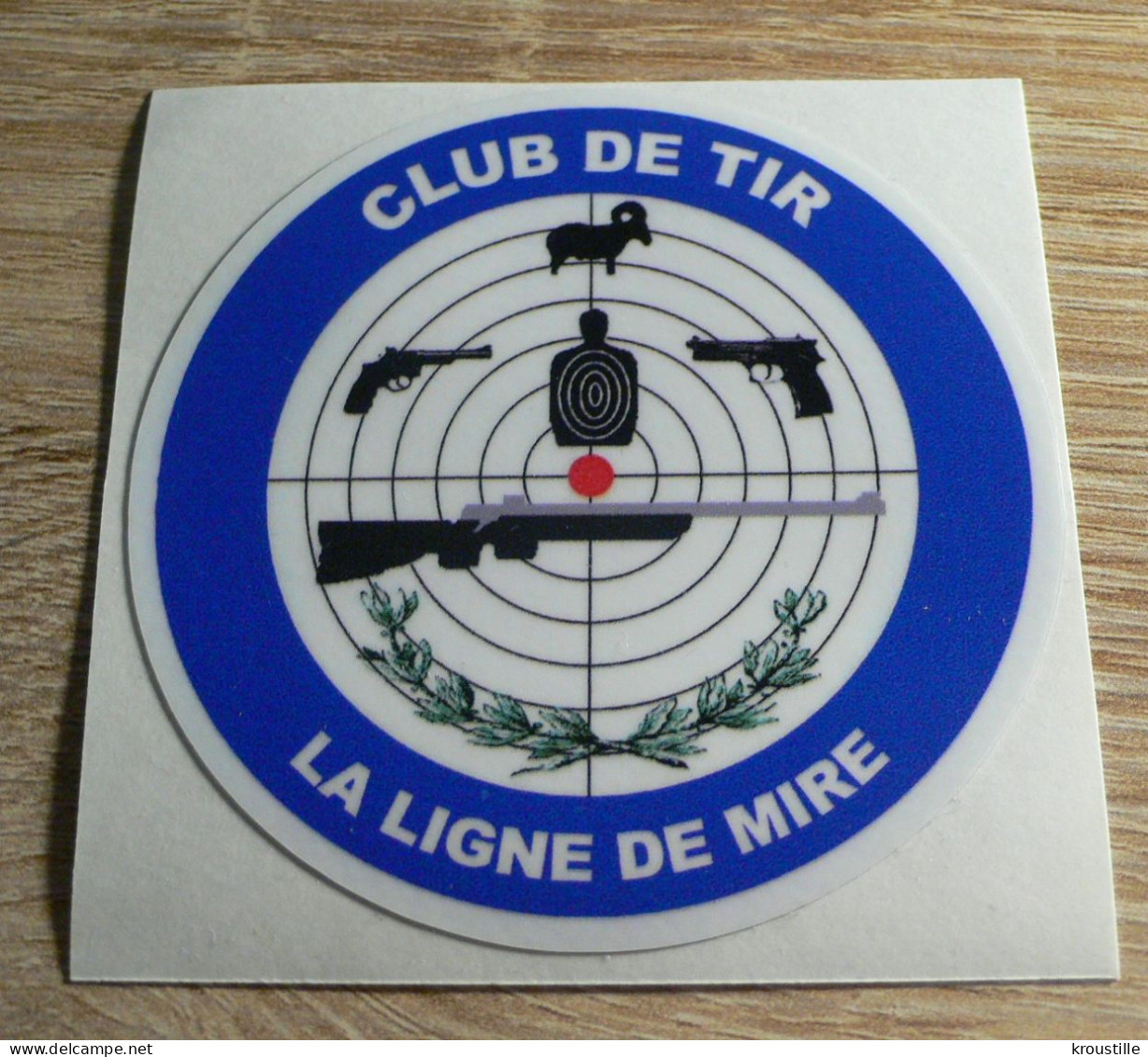 AUTOCOLLANT CLUB DE TIR LA LIGNE DE MIRE - Autocollants