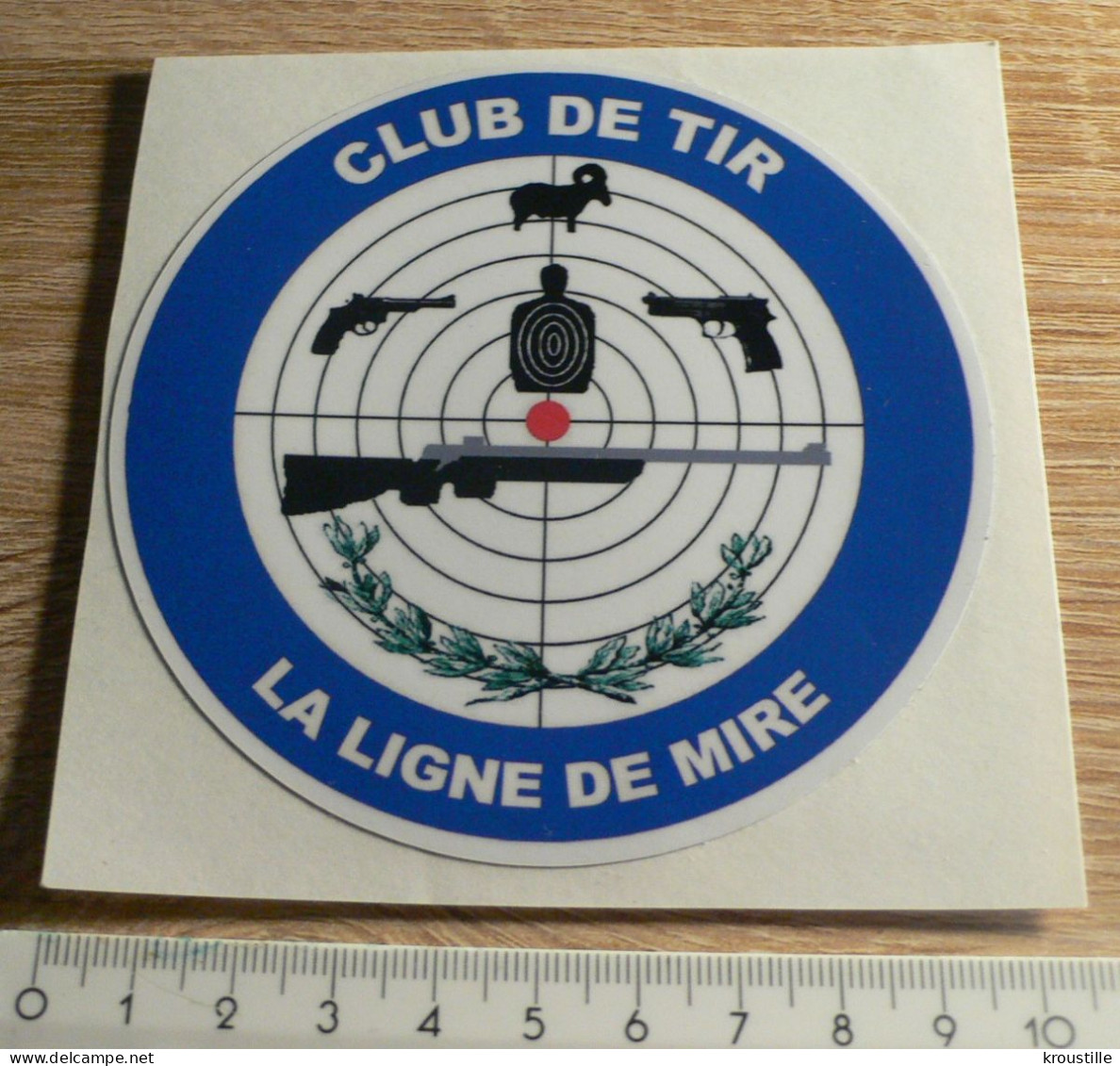 AUTOCOLLANT CLUB DE TIR LA LIGNE DE MIRE - Autocollants