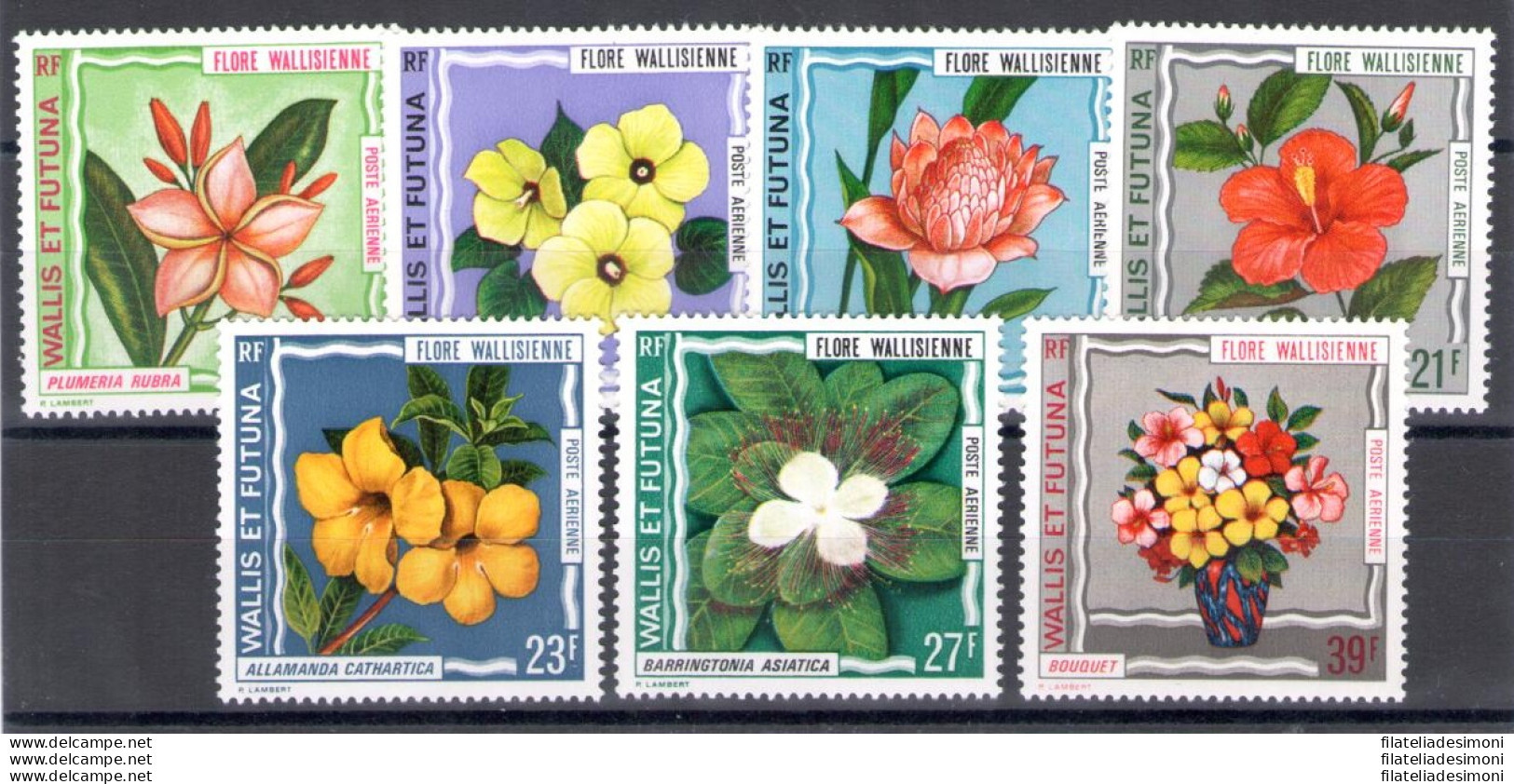1973 Wallis Et Futuna - Yvert N. 49-55 - Fiori - 7 Valori - MNH** - Other & Unclassified
