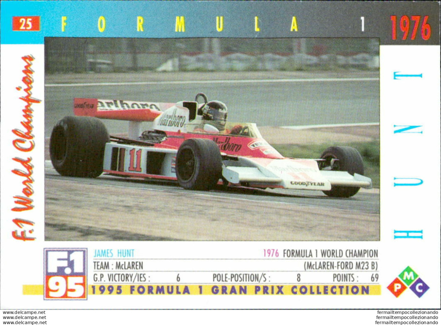 Bh25 1995 Formula 1 Gran Prix Collection Card Hunt N 25 - Kataloge