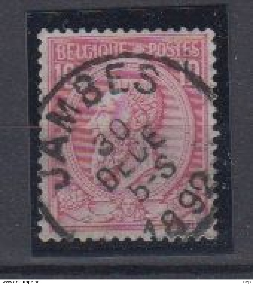 BELGIË - OBP - 1884/91 - Nr 46 T0 (JAMBES) - Coba + 4.00 € - 1884-1891 Leopold II