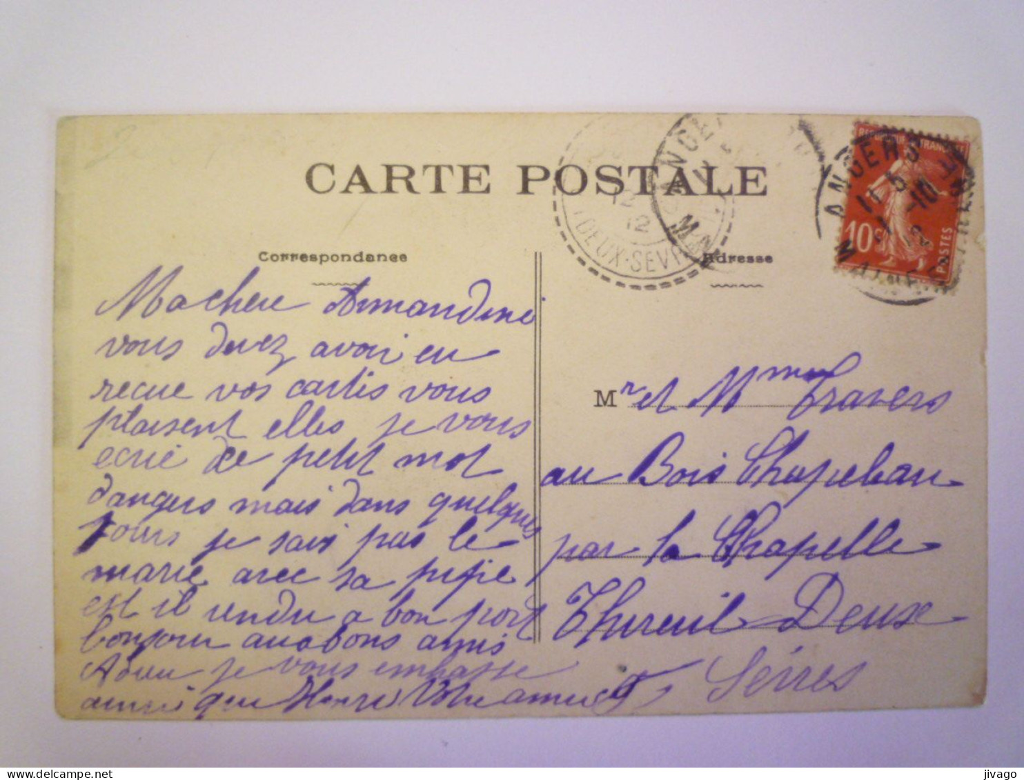 2024 - 1852  LES SABLES D'OLONNE  (Vendée)  :  " C'est Moi La Mère ANNETTE "   1912   XXX - Sables D'Olonne