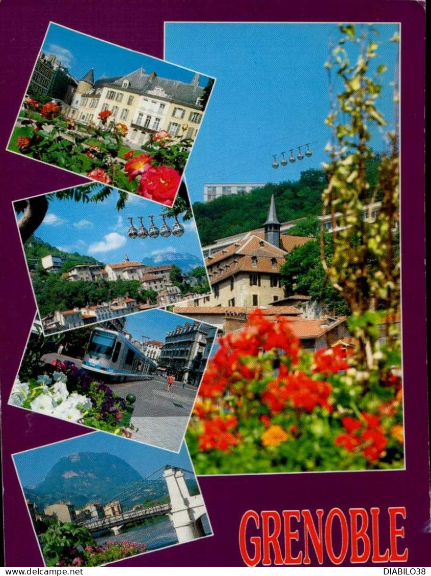 GRENOBLE       ( ISERE )  LOT DE 2 CARTES  _  MULTI-VUES - Grenoble