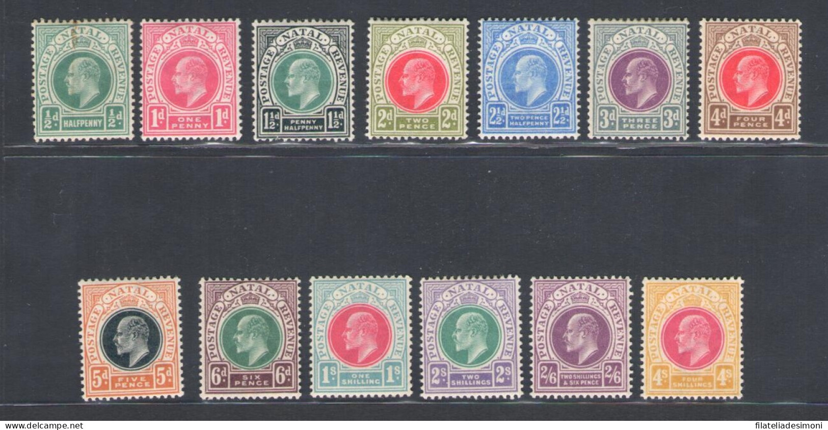 1902-03 Natal- South Africa - Stanley Gibbons N. 127/39 - MLH* - Sonstige & Ohne Zuordnung