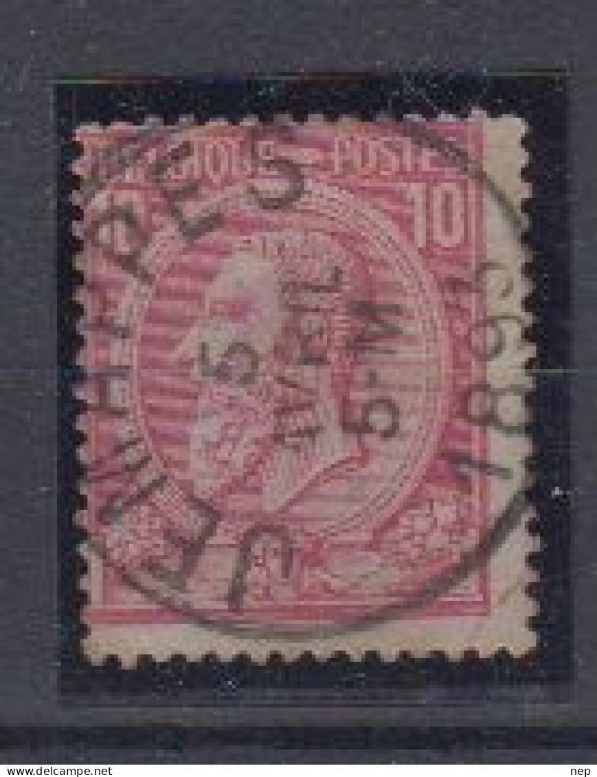 BELGIË - OBP - 1884/91 - Nr 46 T0 (JEMAPPES) - Coba + 2.00 € - 1884-1891 Leopold II