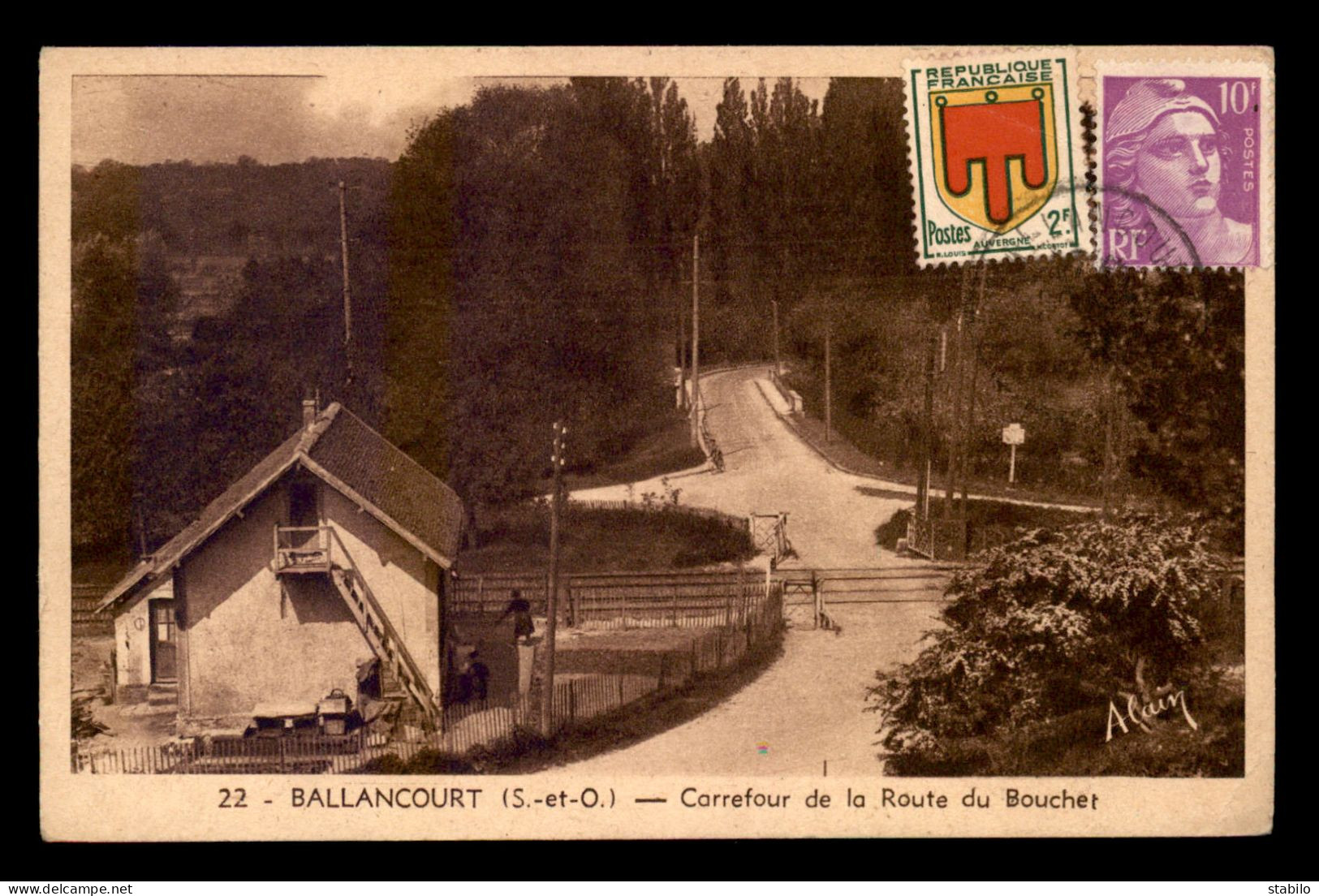 91 - BALLANCOURT - CARREFOUR DE LA ROUTE DU BOUCHET - PASSAGE A NIVEAU - Ballancourt Sur Essonne