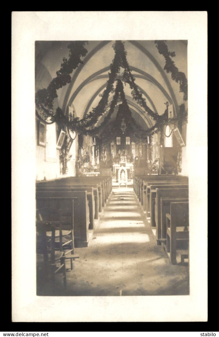 14 - INTERIEURE D'UNE EGLISE - A. DUBOSCQ PHOTOGRAPHE A COMMES - CARTE PHOTO ORIGINALE - Autres & Non Classés