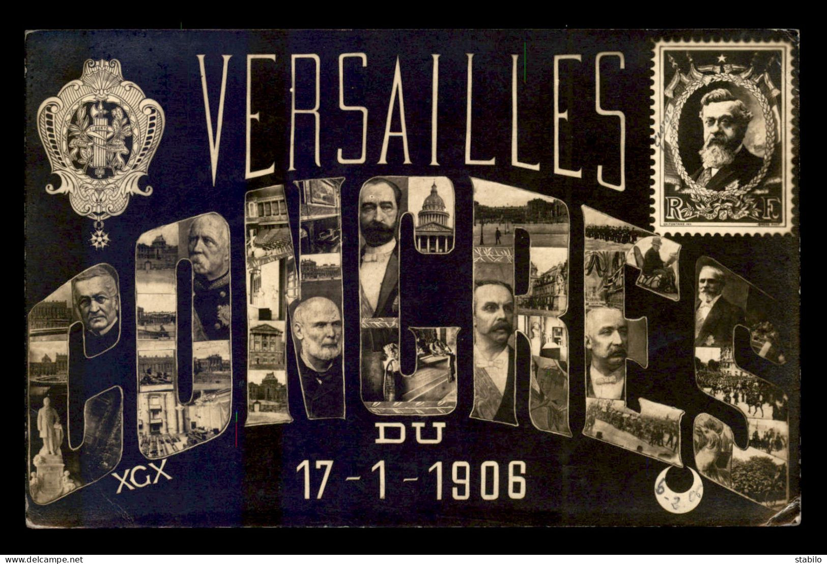 78 - VERSAILLES - CONGRES DU 17 JANVIER 1906 - LETTRES MULTIVUES - Versailles