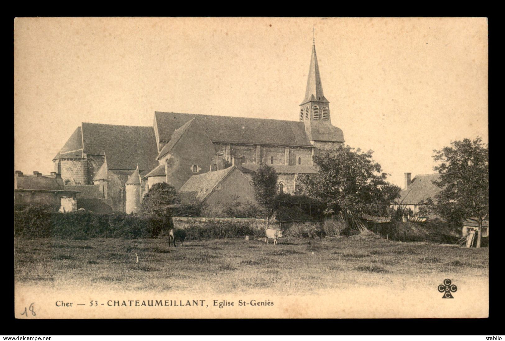 18 - CHATEAUMEILLANT - EGLISE ST-GENIES - Châteaumeillant