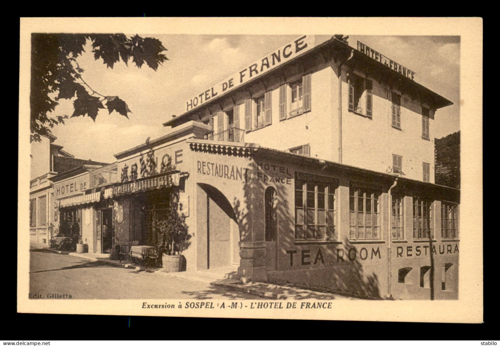 06 - SOSPEL - L'HOTEL DE FRANCE - Sospel