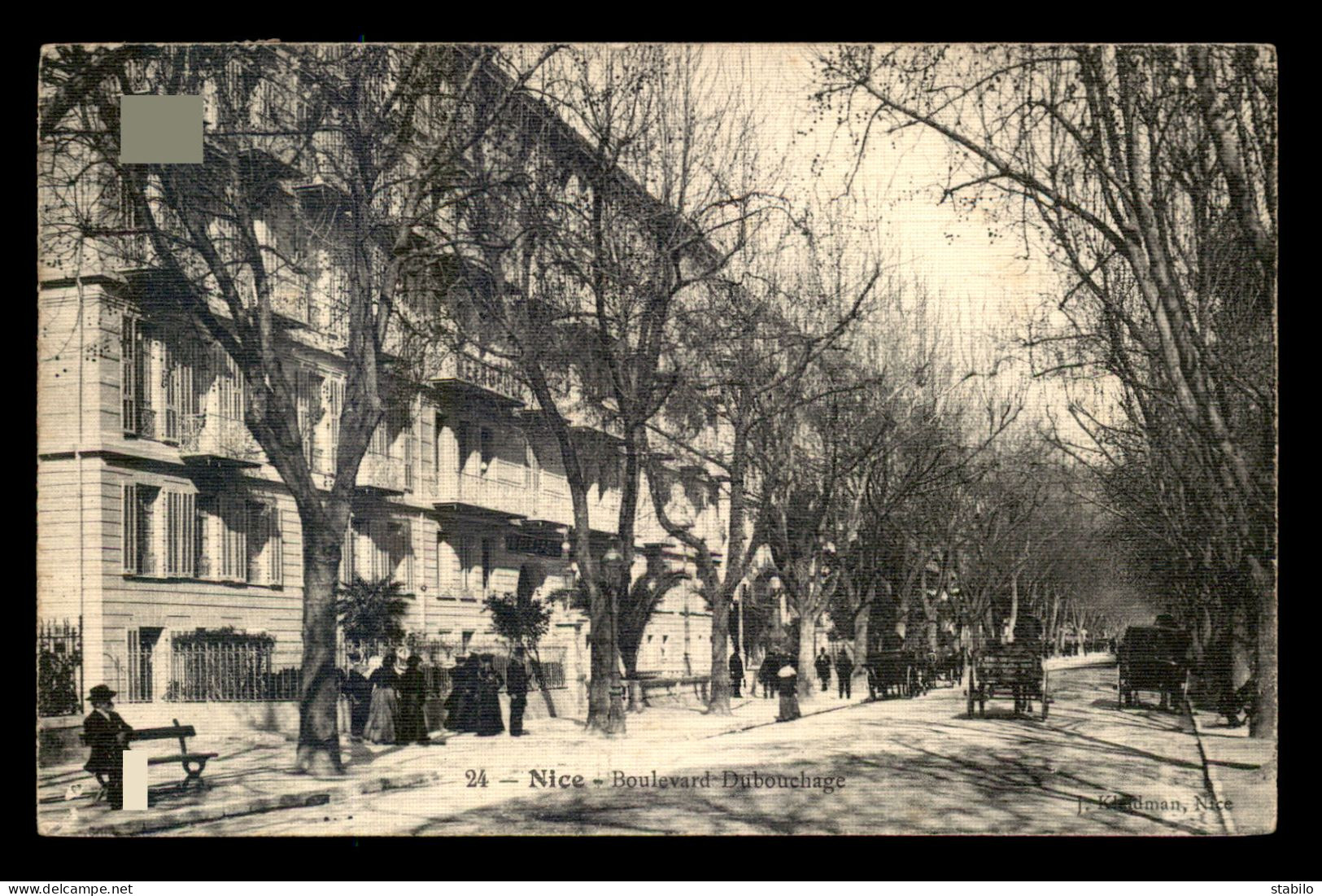 06 - NICE - BOULEVARD DUBOUCHAGE - CARTE TOILEE - Other & Unclassified